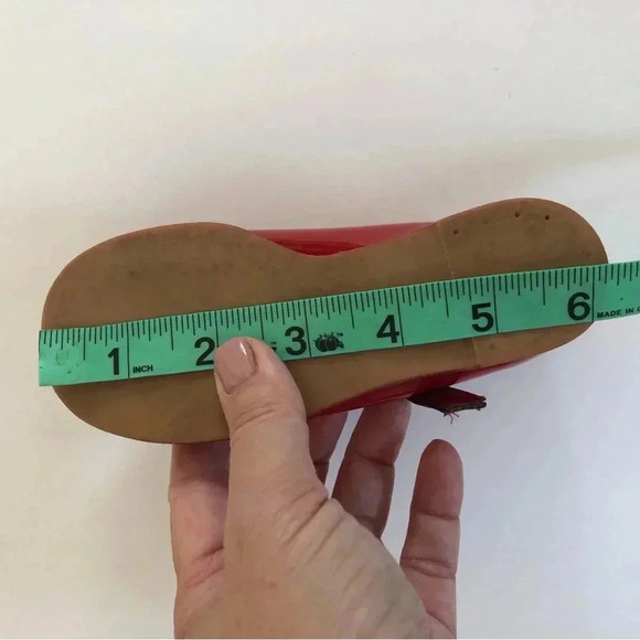 Buster Brown Vintage Red Patent Leather Mary Jane Shoes - Picture 9 of 10